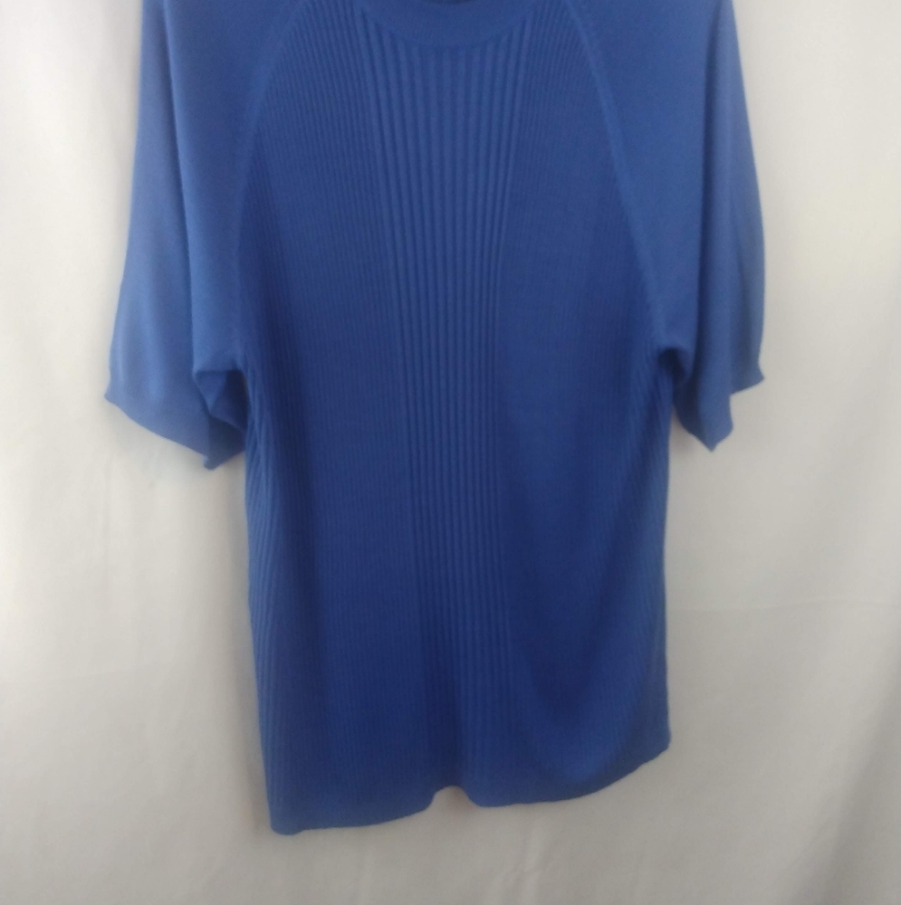 Murano Blue Silk Textured Sweater